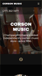 Mobile Screenshot of corsonmusic.com